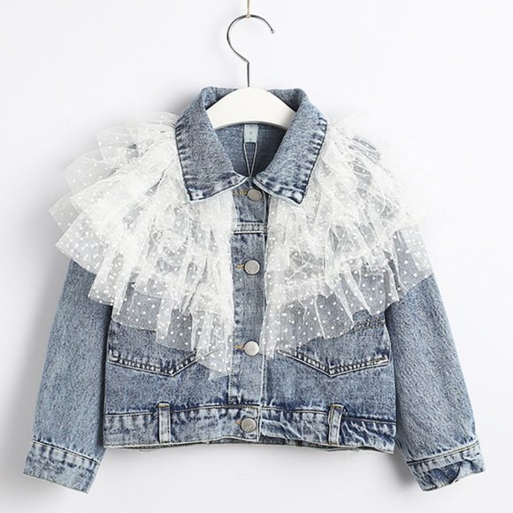 🎇 Children's Denim Jacket Autumn And Winter Girls🎇  NWT 🎇 - Picture 1 of 5